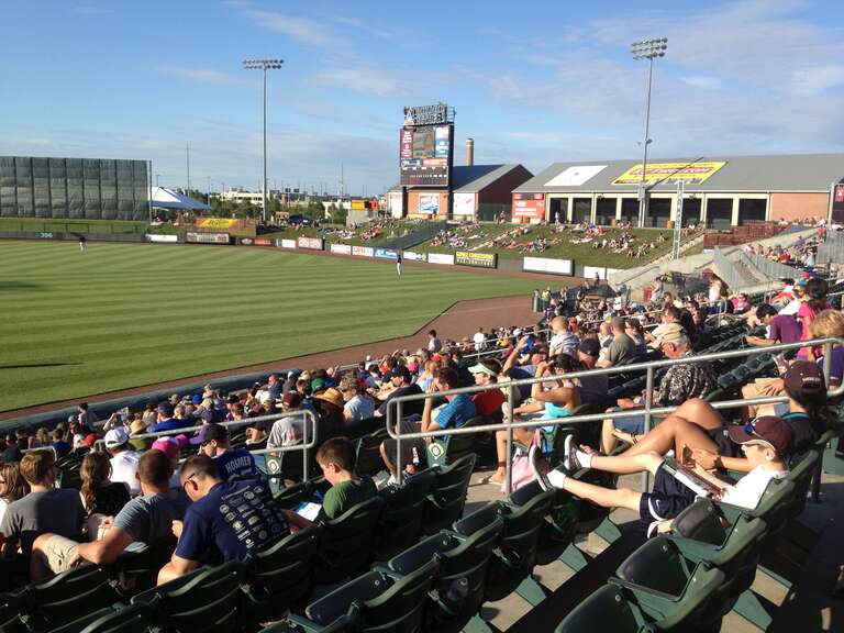 Community America Ballpark view from right sideline stands