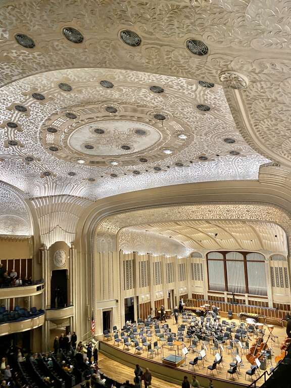 Built in 1931, this Classical Revival and Art Deco-style building was designed by Walker and Weeks to house the renowned Cleveland Orchestra.  Severance Hall is named for John L. Severance, and his wife, Elisabeth Huntingdon DeWitt Severance, whom