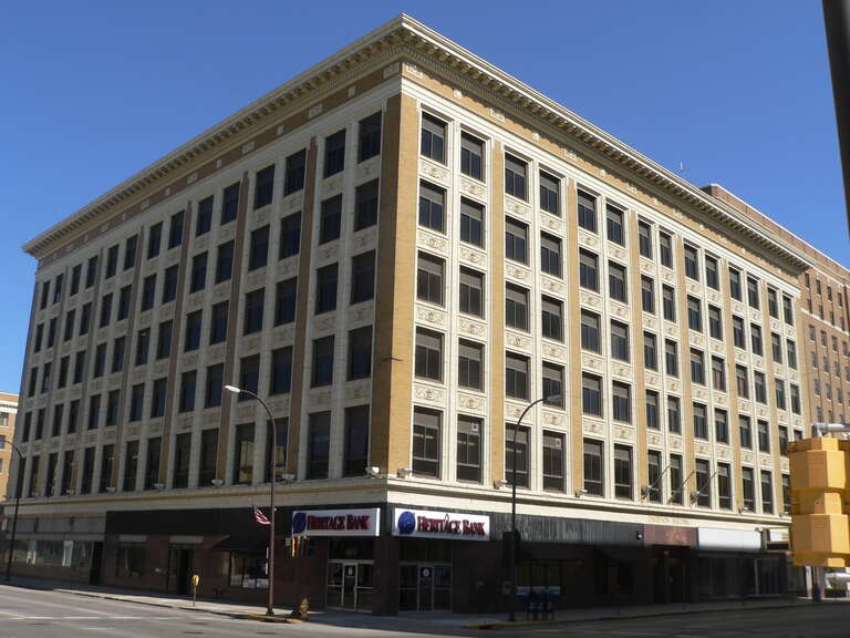 Davidson Building, located at 505 6th Street in Sioux City, Iowa; seen from the southwest.