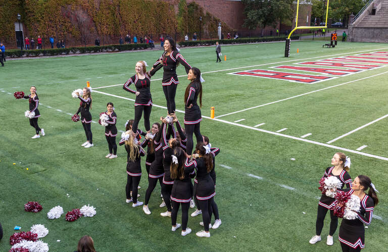 Cornell vs. Harvard football game, October 12, 2019, at Harvard Stadium. Harvard won, 35-22.