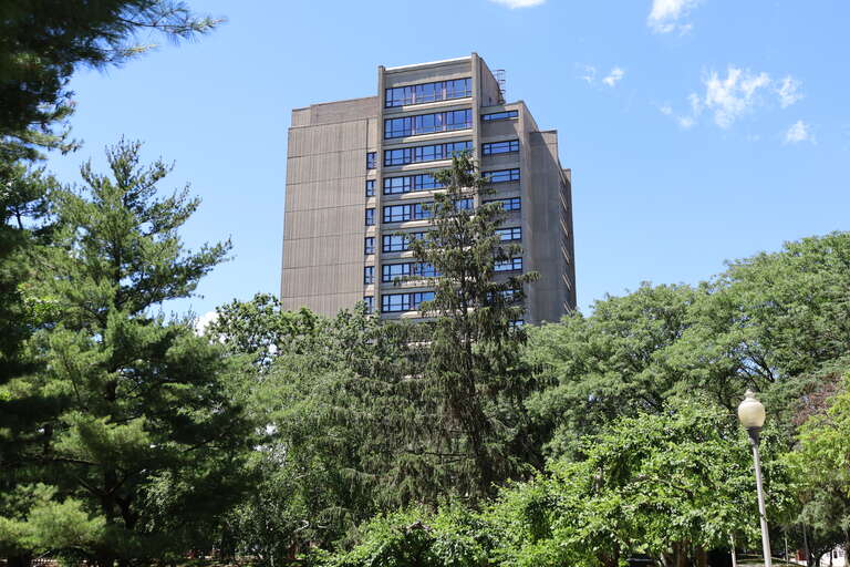 Enterprise Hall at Hofstra University in Uniondale, New York in 2021