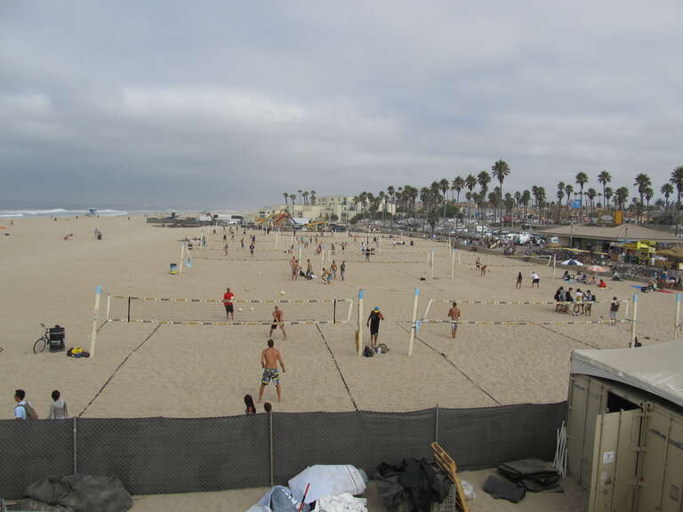 Beach volleyball in Huntington State Beach, Huntington Beach, California