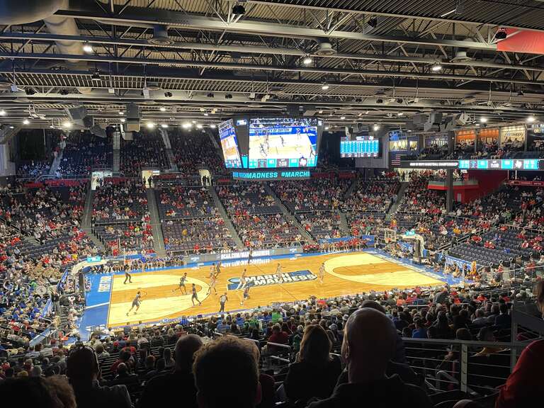 The first game of the 2022 NCAA D1 Mens Basketball tournament, featuring the Texas A&amp;amp;M Corpus Christie Islanders and the Texas Southern University Tigers. Photo taken with 7 minutes remaining in the first half. Part of the First Four series of