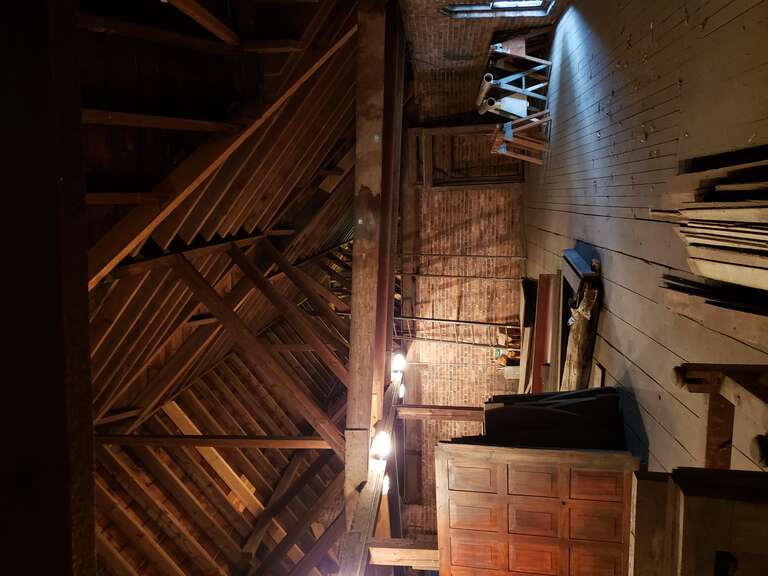 Liberty Hall Museum. Union, NJ. Attic above Carriage house