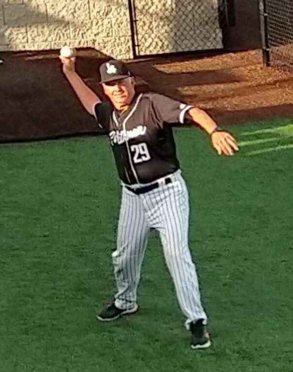 Milwaukee Milkmen personnel in the bullpen in August 2019