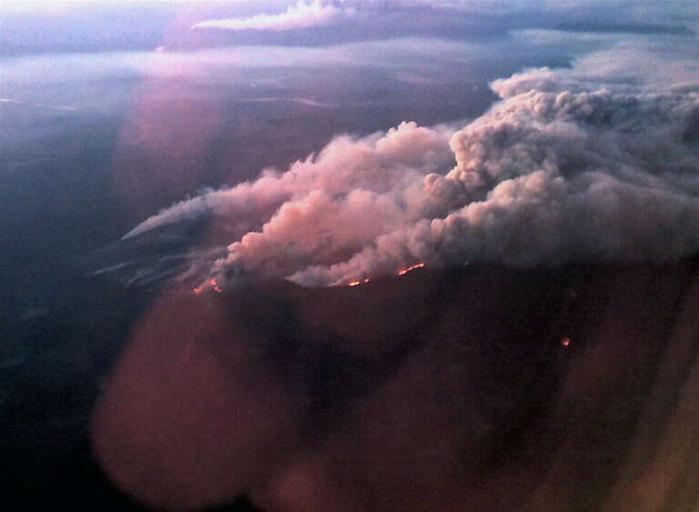 Montana Fire from 30,000'