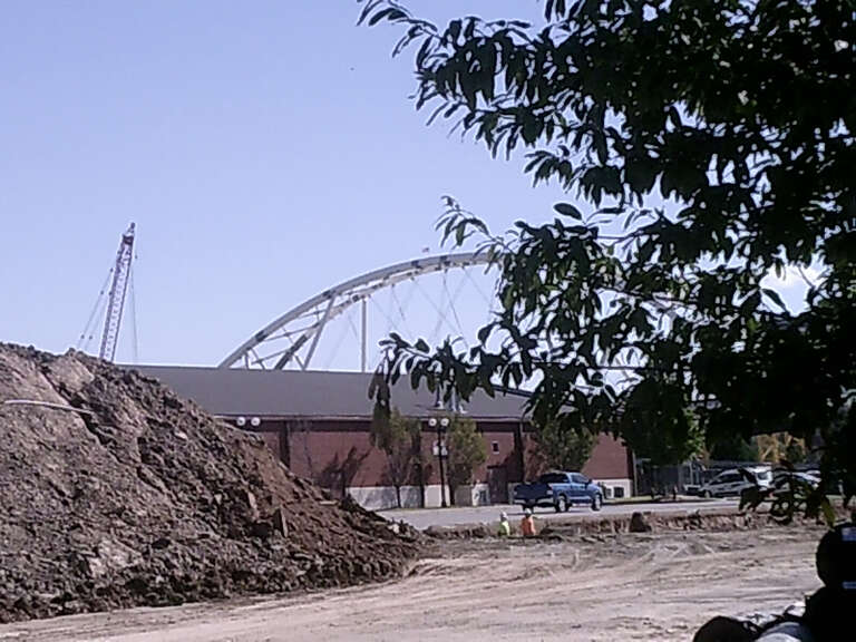 500px provided description: Taken on 10/17/2016 [#park ,#sky ,#blue ,#light ,#urban ,#architecture ,#tree ,#bridge ,#building ,#beautiful ,#arch ,#modern ,#day ,#new ,#construction ,#work ,#arches ,#working]