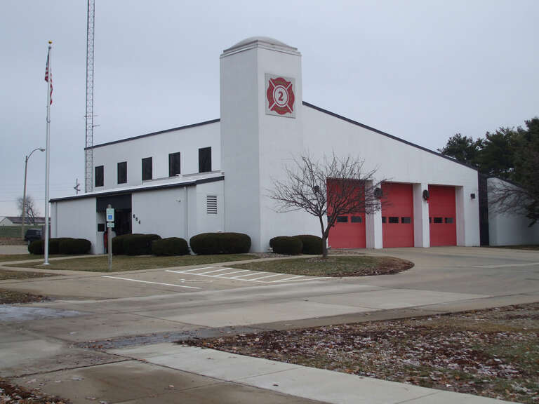 Normal Fire Department Station 2 at 604 N. Adelaide St., Normal IL (Mike Matejka photo)
