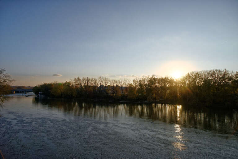 500px provided description: River [#autumn ,#sunset ,#river ,#fall ,#Layafette ,#Wabash river]
