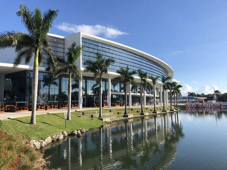 View of Shalala Student Center at the University of Miami.