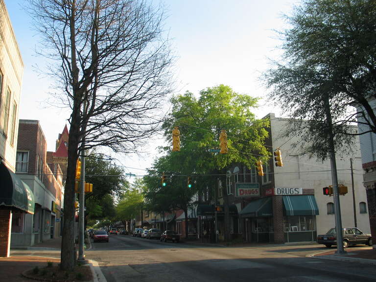 This image shows the North Main Street of Sumter, SC