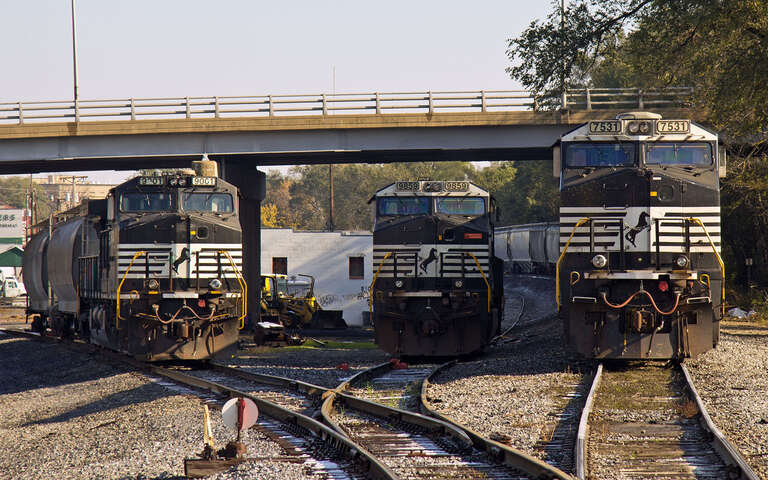 Other than an occasional idling engine sound, all was quiet on a Sunday morning in Harrisonburg, VA.
