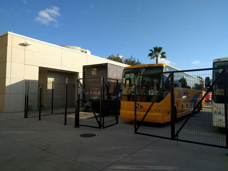 UCF's Equipment Truck and one of their buses