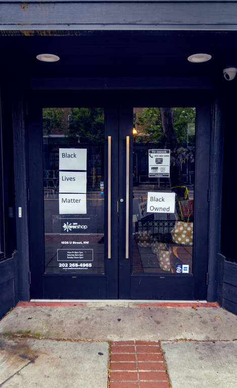 Protesting the murder of George Floyd, Washington, DC USA