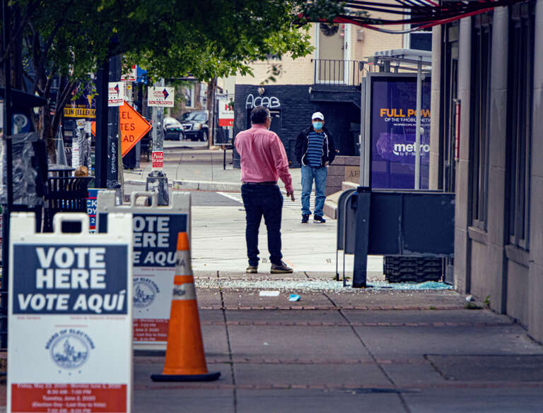 Protesting the murder of George Floyd, Washington, DC USA