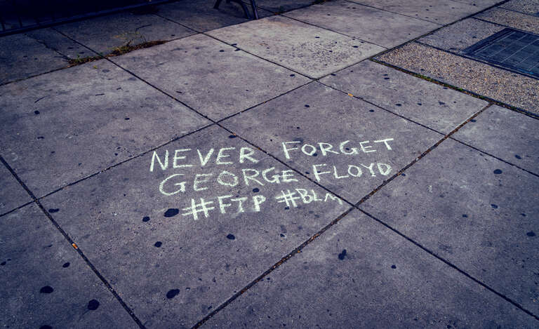 Protesting the murder of George Floyd, Washington, DC USA