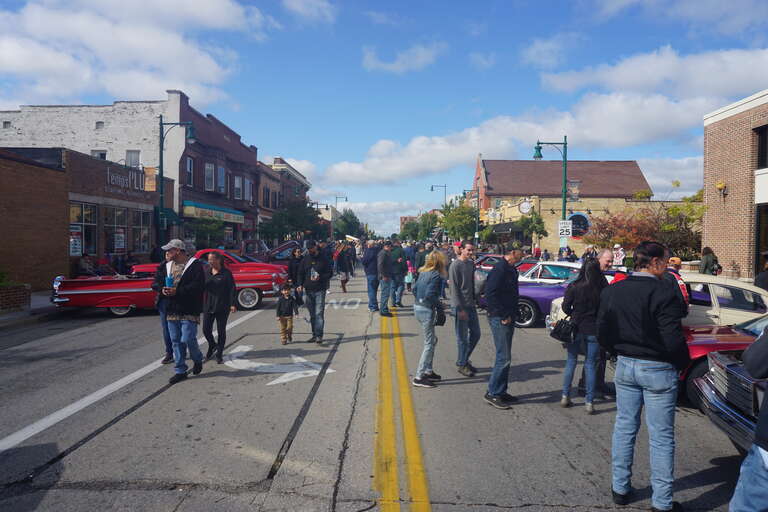 The Downtown West Allis Classic Car Show in West Allis, Wisconsin (United States).