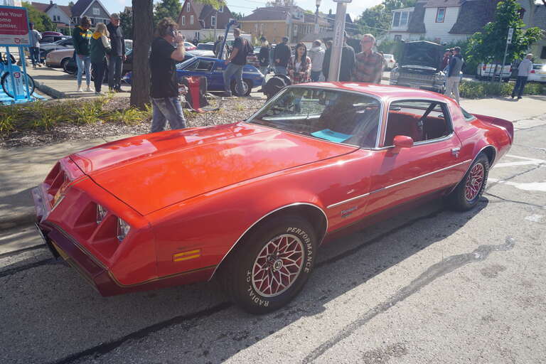 A 1979 Pontiac Firebird on display at the 2022 Downtown West Allis Classic Car Show in West Allis, Wisconsin (United States).