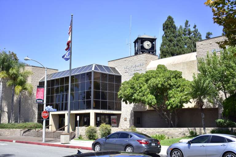 City hall of Bellflower, California on 10 August 2019