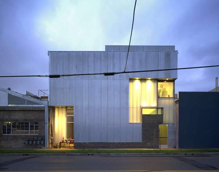 Bergamot Station at night