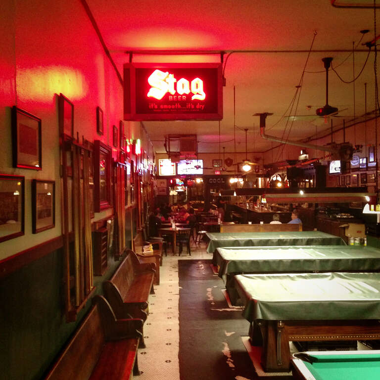 Booches bar, restaurant and pool hall in downtown Columbia, Missouri