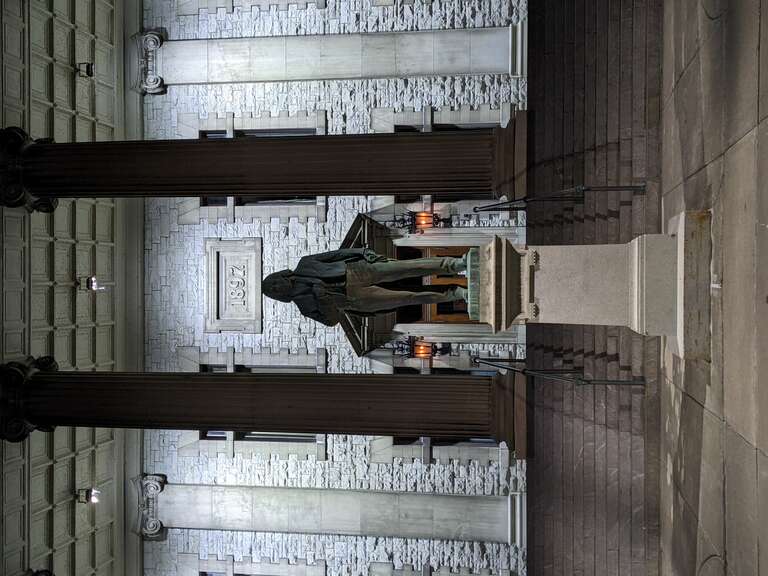 Category:Broome County Courthouse front walkway at night in 2021