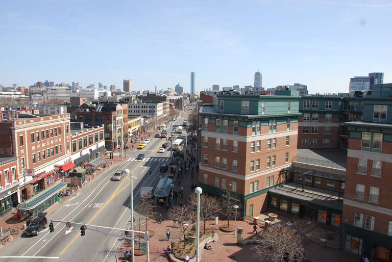 Central Square from an adjacent building in April 2008