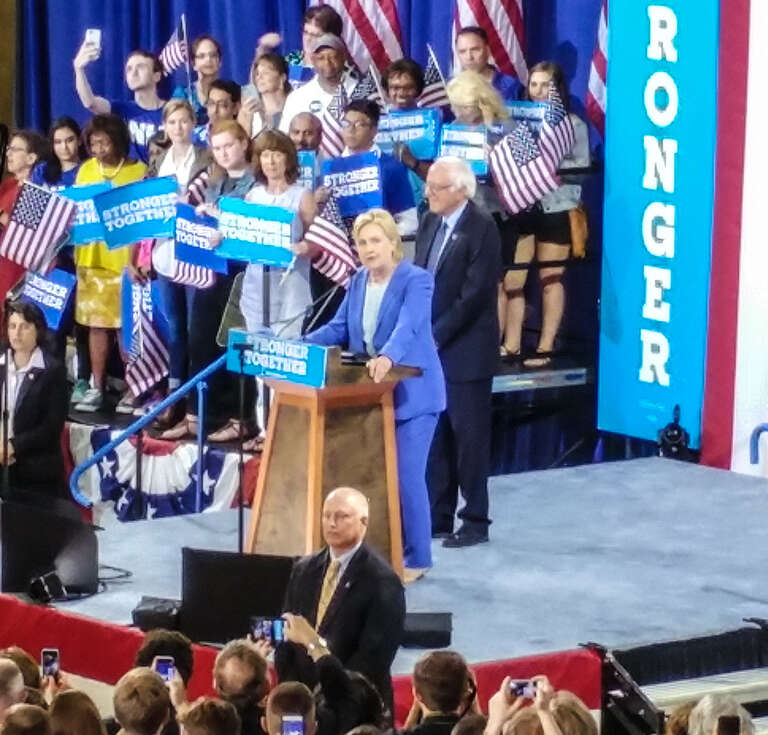 HRC &amp;amp; Bernie in NH