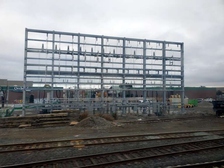 Switching Station 1 under construction in December 2020