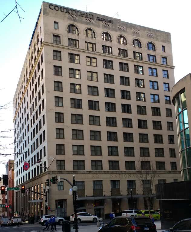 Courtyard Nashville Downtown, in the First National Bank Building.