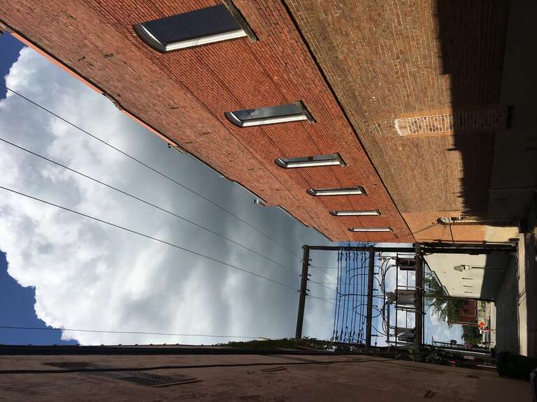 An alley on North Johnson Street in downtown McKinney, TX