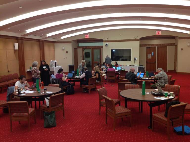 Black Stories at UVa editathon in Harrison/Small Auditorium