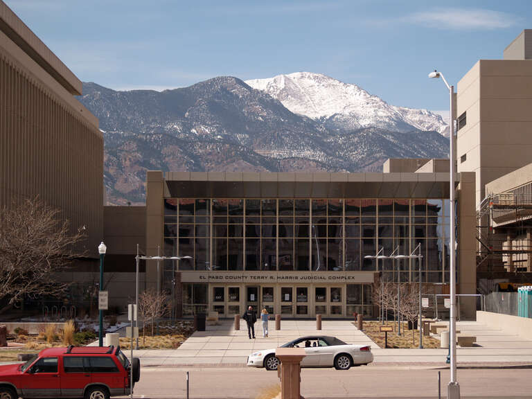 The El Paso County Justice Center in Colorado Springs, Colorado.