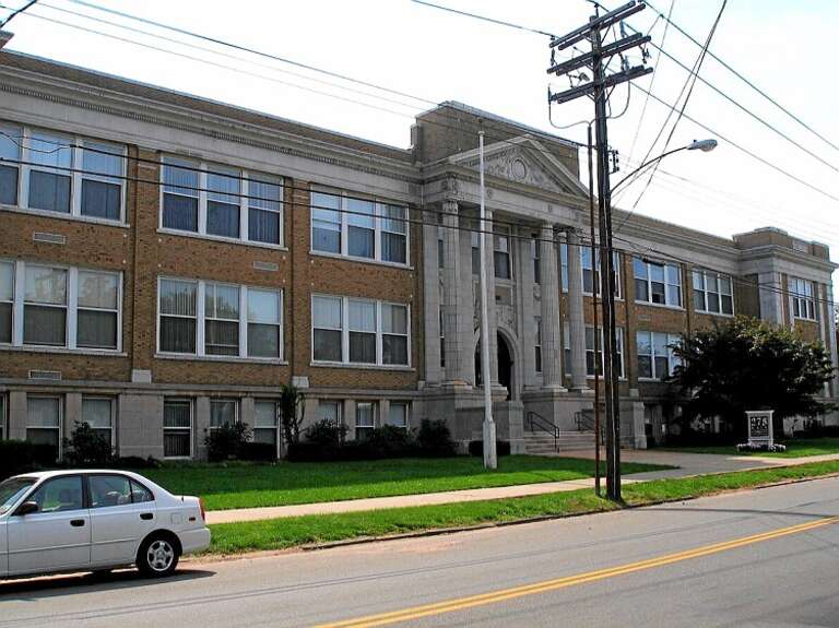 The former West Haven High School (aka the Giannotti Junior High School), West Haven, Connecticut.