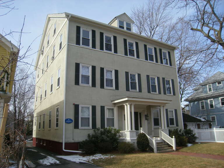 Fresh Pond Hotel, 234 Lakeview Avenue, Cambridge, Massachusetts, USA. This building is on the National Register of Historic Places.
