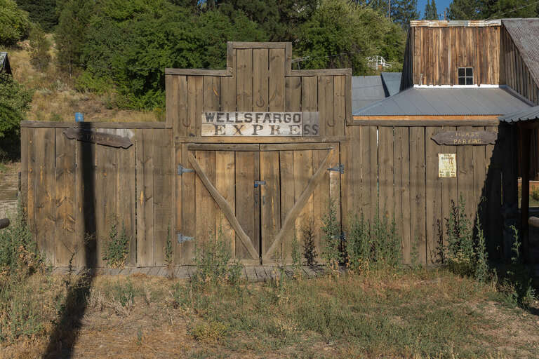 Remains of the Wells Fargo Express on Main Street in Idaho City, Idaho