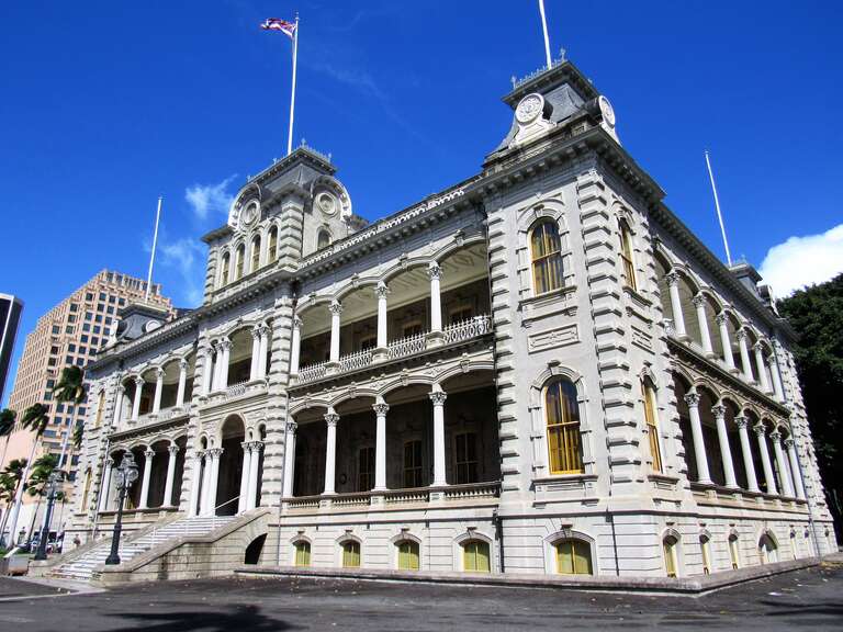 The Iolani Palace in Honolulu.