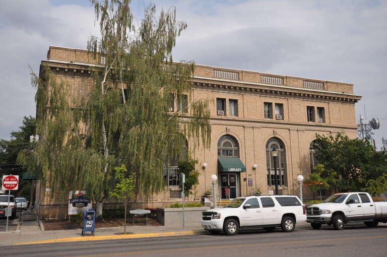 The former Federal Building in Kalispell, Montana.  It now houses the local library.