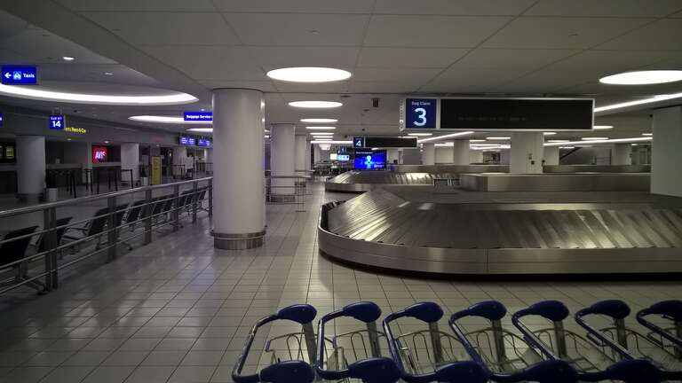 Baggage claim at Lambert-St. Louis T1, June 6, 2017.