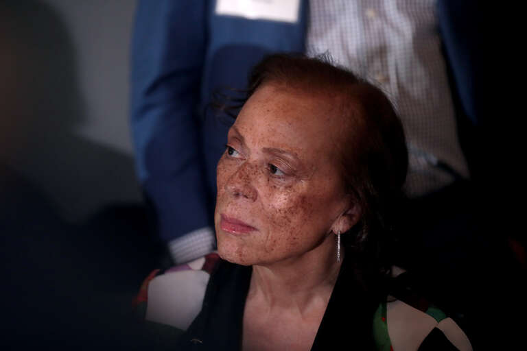 Lonnie Ali, widow of Muhammad Ali, at a campaign rally for former Mayor Mike Bloomberg at Warehouse 215 at Bentley Projects in Phoenix, Arizona.

Please attribute to Gage Skidmore if used elsewhere.