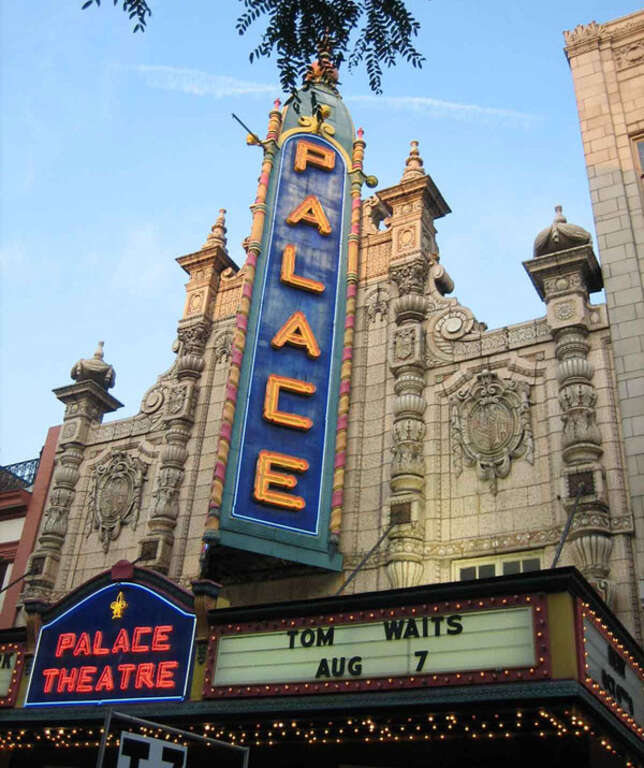 Full sign of the Louisville Palace, by user Innominate on Flickr [1], using a compatible Creative Commons license.
I reduced and cropped the image, and I release my changes under the same license.