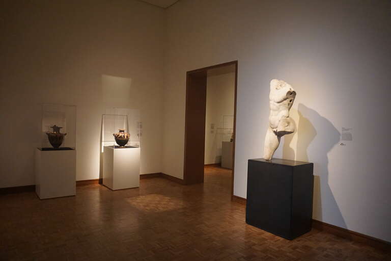 The Ancient Mediterranean Art gallery in the European Galleries at the Milwaukee Art Museum in Milwaukee, Wisconsin (United States).