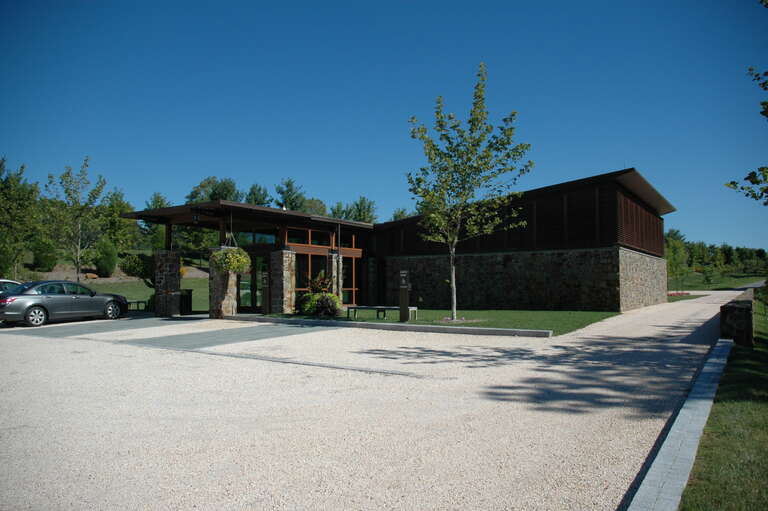 The visitor center of the Nemours mansion in Wilmington, Delaware