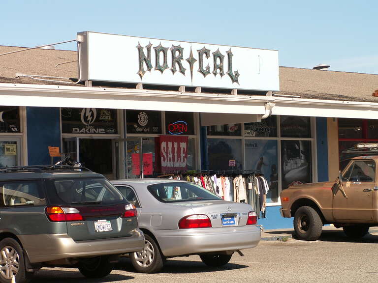 Surfboard shop in Pacifica.