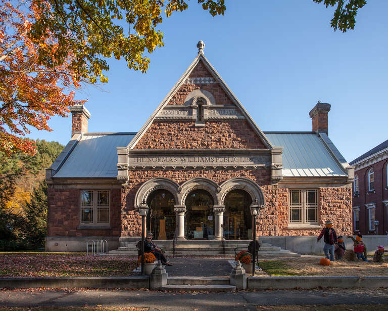 Norman Williams Public Library, Woodstock, Vermont. Windsor County.