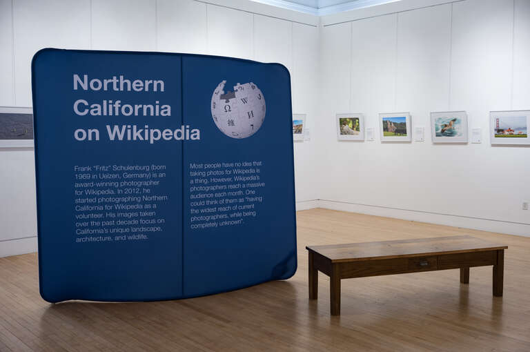 Photo exhibition &quot;Northern California on Wikipedia&quot; at the Museum of Northern California Art in Chico, California
