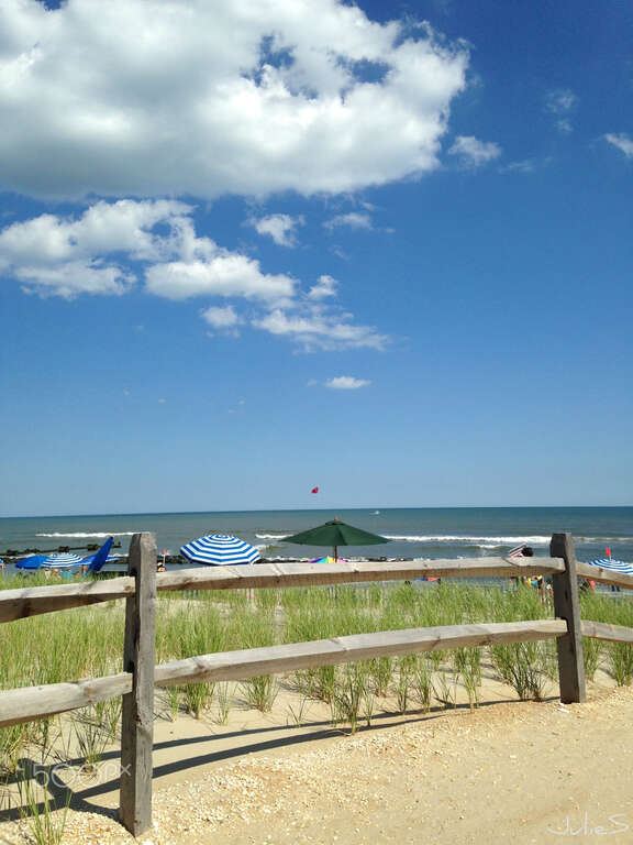 500px provided description: Photo of the beach at Ocean City New Jersey on a lovely day. [#landscape ,#beach ,#travel ,#ocean ,#vacation ,#horizon ,#dunes ,#beach day ,#New Jersey ,#Ocean City ,#NJ]