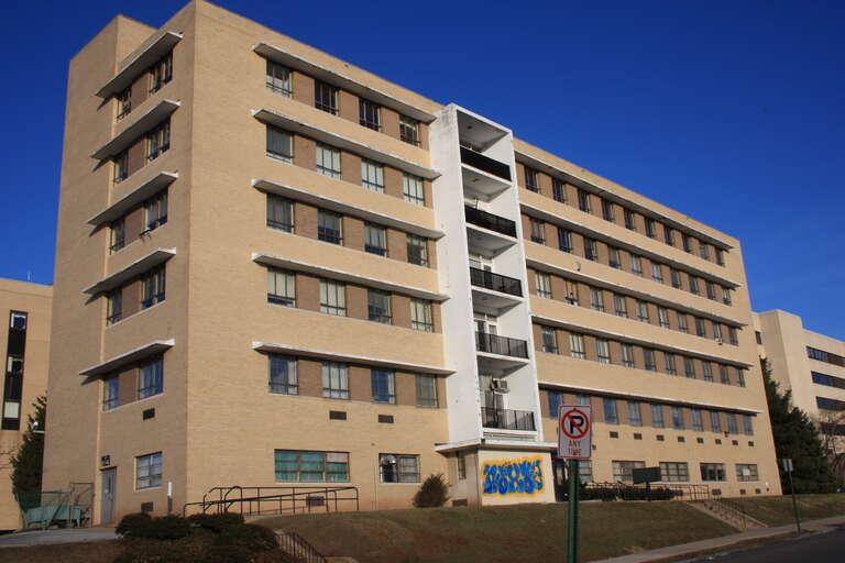 Old Montgomery Hospital now vacant and awaiting demolition