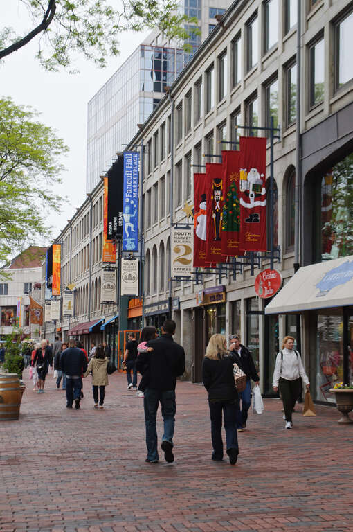 Quincy Market is today a very trendy shopping area.

The revitalization and development of this complex is an example of American urban redevelopment that was replicated in other cities across the country. The suburban growth from the 1950s on had