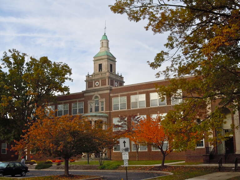 David Rittenhouse Junior High School on the NRHP since June 28, 1996. At 1705 Locust Street (other side is Pine Street), Norristown, Montgomery County, Pennnsylvania.